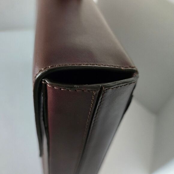 Loewe Bordeaux Leather Briefcase Business Bag - Picture 8 of 16